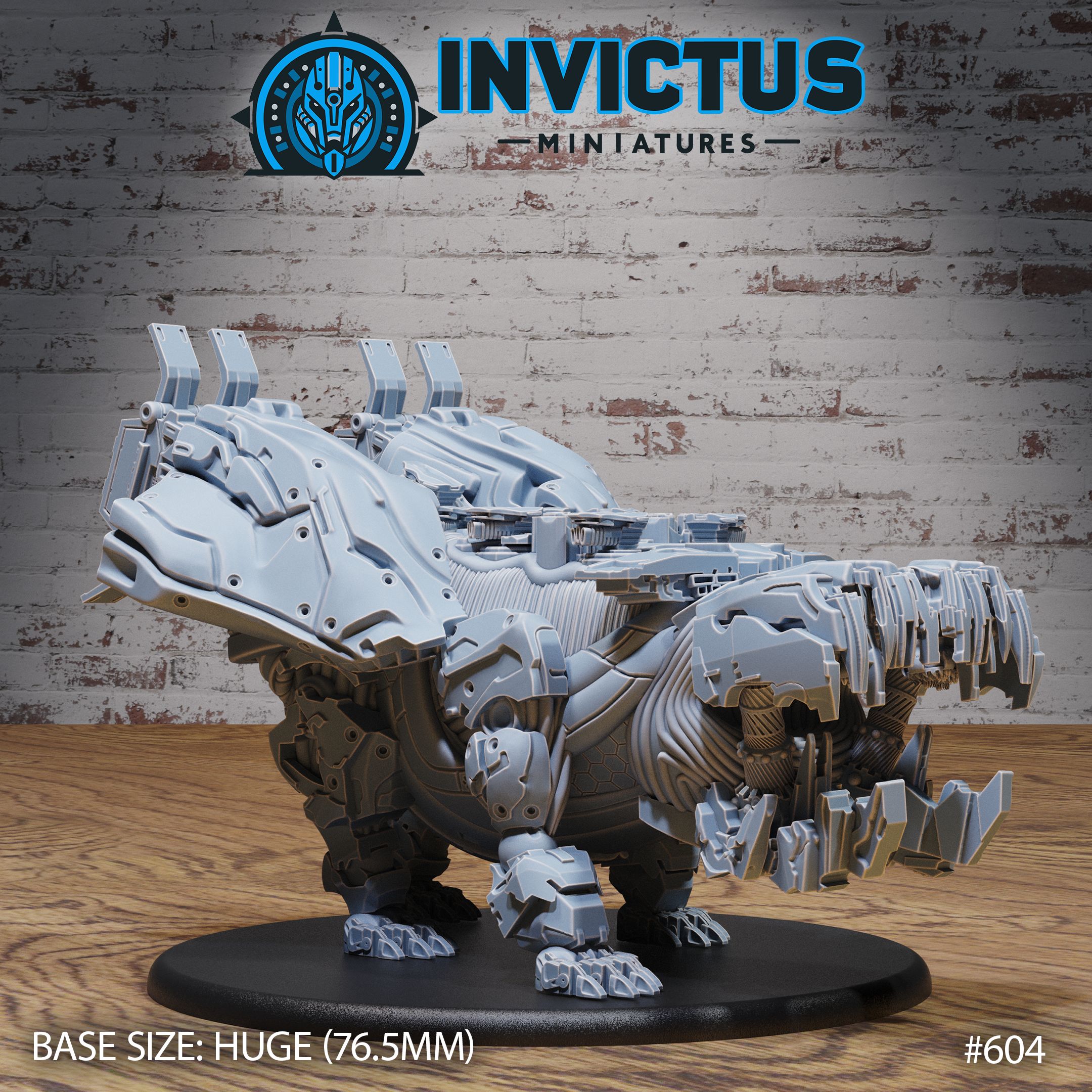 Robo Hippo / Cyber Hippopotamus / Steampunk Robot / Mecha Animal Construct / Steel Battle Machine / Space Infantry Monster / Cosmic Invasion Army / Cyberpunk Steam Technology / Sci-Fi Encounter